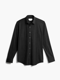 Men'S Ministry of Supply Black (Brushed) Men'S Apollo Dress Shirt (Previous Generation)