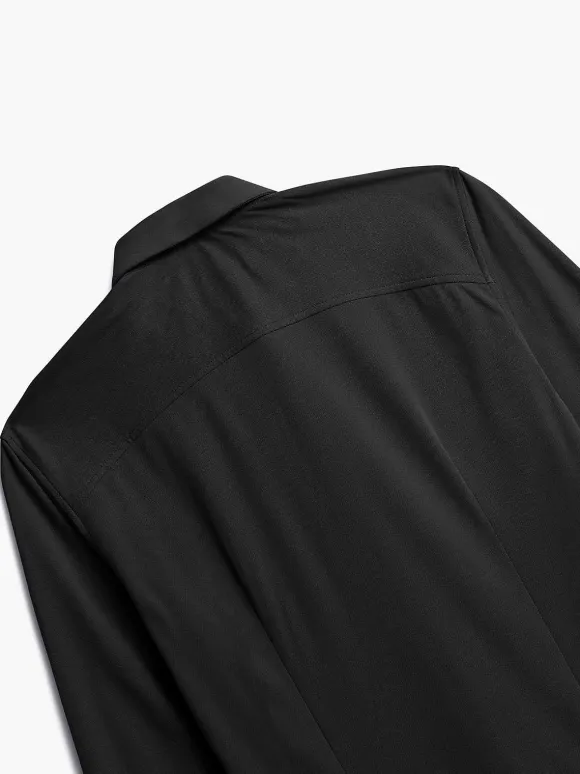 Men'S Ministry of Supply Black (Brushed) Men'S Apollo Dress Shirt (Previous Generation)