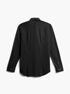 Men'S Ministry of Supply Black (Brushed) Men'S Apollo Dress Shirt (Previous Generation)