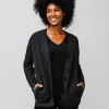 Women'S Ministry of Supply Black Heather Women'S Atlas Cardigan