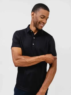 Men'S Ministry of Supply Black Men'S Apollo Polo