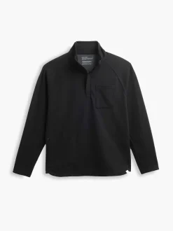 Men'S Ministry of Supply Black Men'S Fusion Double-Knit 1/4 Zip