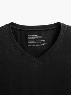 Men'S Ministry of Supply Black (V-Neck) Men'S Atlas Tee