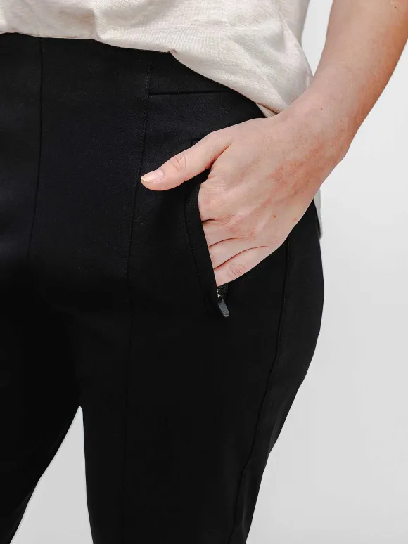 Women'S Ministry of Supply Black Women'S Kinetic Pintuck Pant