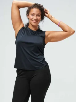 Women'S Ministry of Supply Black Women'S Luxe Touch Tank