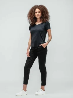 Women'S Ministry of Supply Black Women'S Luxe Touch Tee
