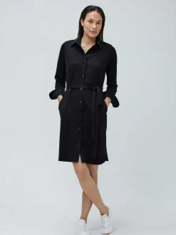 Women'S Ministry of Supply Black Women'S Previous Generation Apollo Shirt Dress