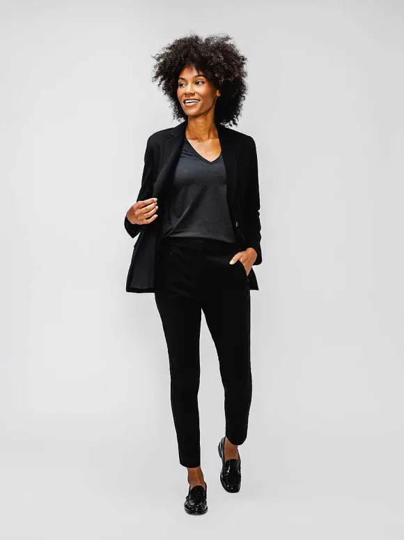 Women'S Ministry of Supply Black Women'S Velocity Tapered Pant
