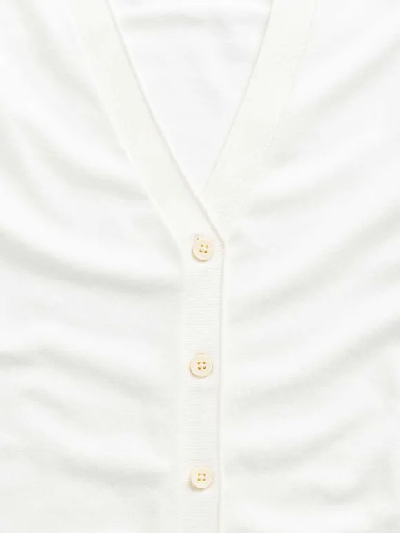 Women'S Ministry of Supply Bone Women'S Atlas Air Button-Front Cardigan