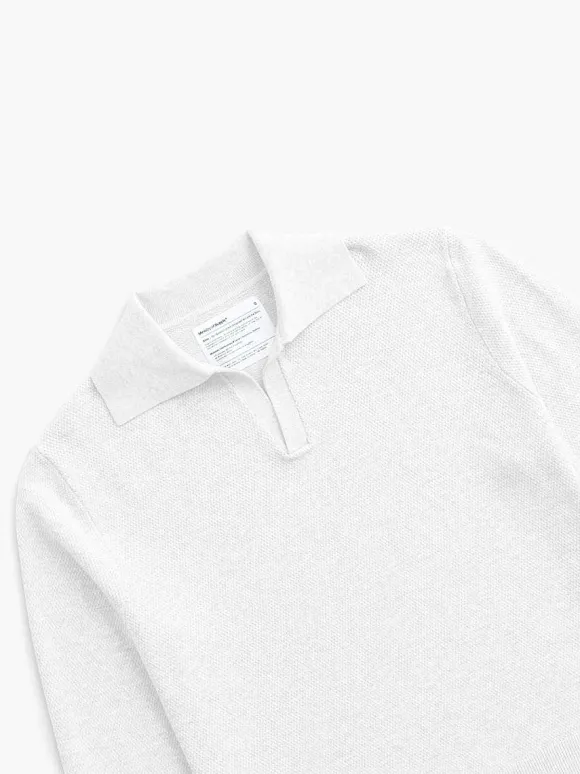 Women'S Ministry of Supply Bone Women'S Labs Atlas Polo Sweater
