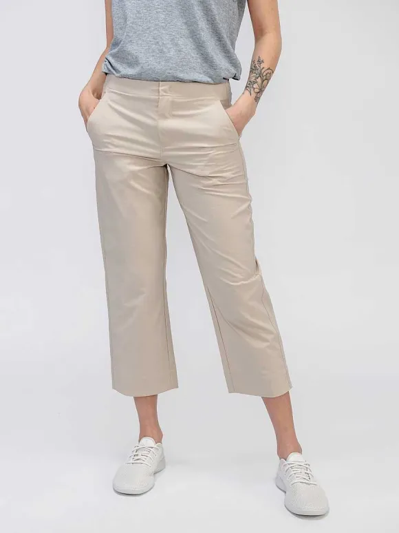 Women'S Ministry of Supply Buff Women'S Pace Poplin Cropped Chino