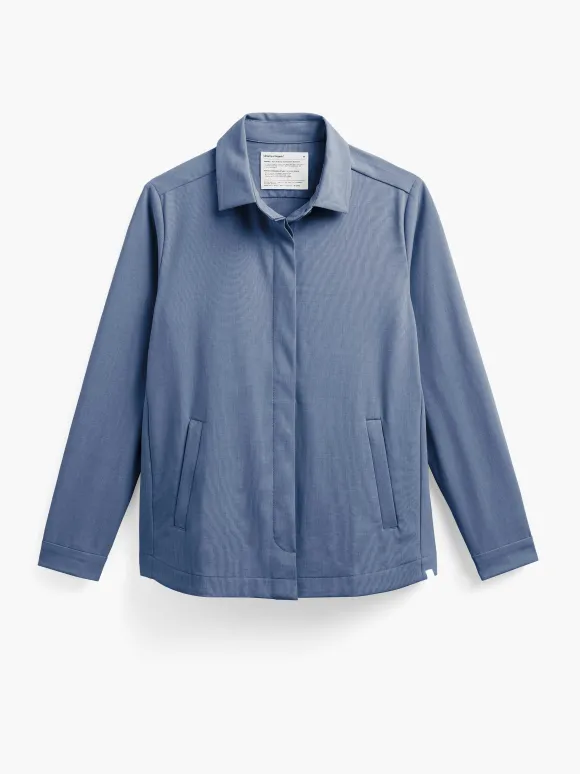 Women'S Ministry of Supply Calcite Heather Women'S Velocity Shirt Jacket