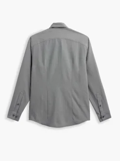 Men'S Ministry of Supply Charcoal End On End Men'S Aerozero° Dress Shirt