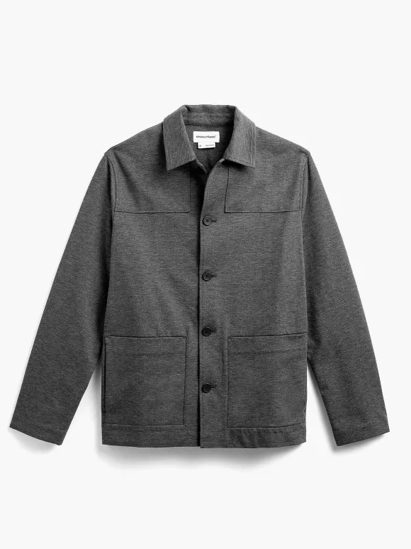 Men'S Ministry of Supply Charcoal Heather Men'S Fusion Chore Coat