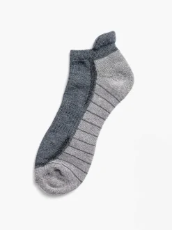 Men'S Ministry of Supply Charcoal/Light Grey Atlas Ankle Sock
