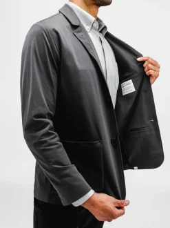 Men'S Ministry of Supply Charcoal Men'S Kinetic Chore Blazer