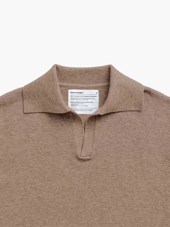 Women'S Ministry of Supply Coffee Women'S Labs Atlas Polo Sweater
