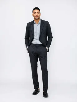 Men'S Ministry of Supply Dark Charcoal Men'S Velocity Dress Pant