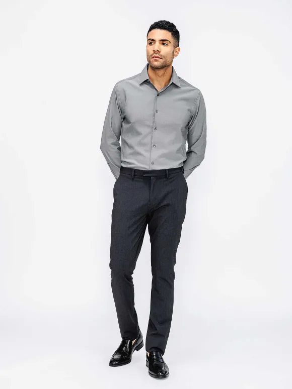 Men'S Ministry of Supply Dark Charcoal Men'S Velocity Dress Pant