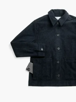 Women'S Ministry of Supply Dark Navy Women'S Kinetic Corduroy Chore Coat