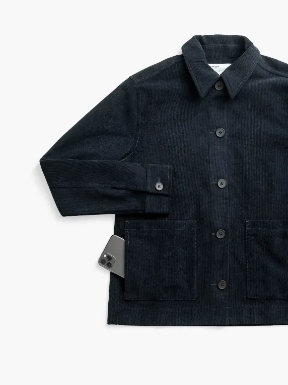 Women'S Ministry of Supply Dark Navy Women'S Kinetic Corduroy Chore Coat