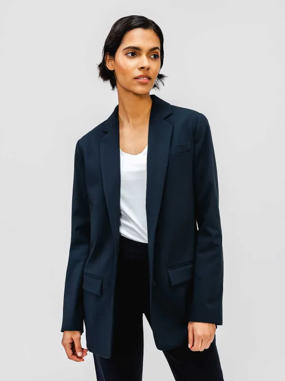 Women'S Ministry of Supply Dark Navy Women'S Velocity Oversized Blazer