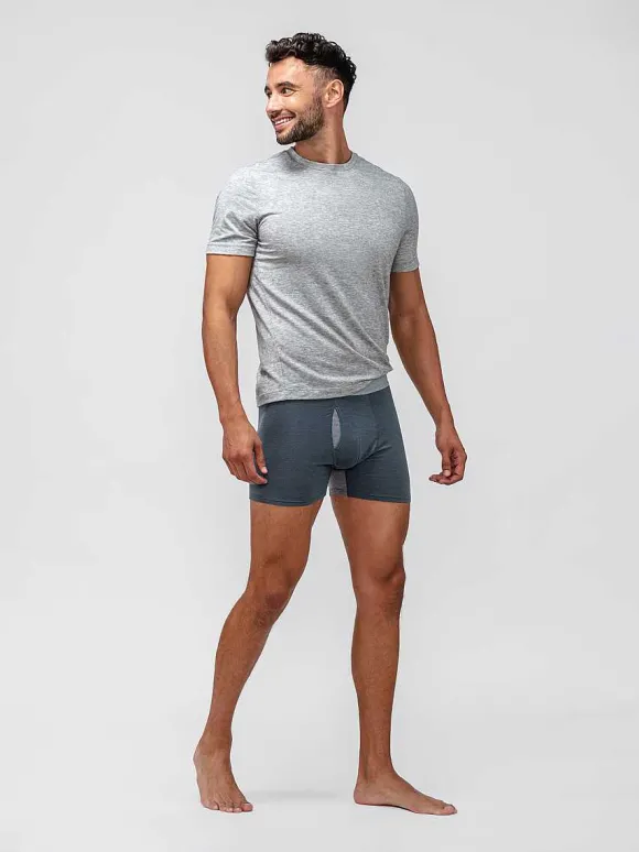 Men'S Ministry of Supply Deep Indigo Men'S Composite Merino Boxer Brief
