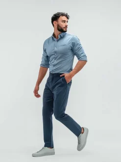 Men'S Ministry of Supply Faded Indigo Men'S Pace Tapered Chino