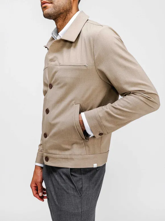 Men'S Ministry of Supply Flax Men'S Velocity Shirt Jacket