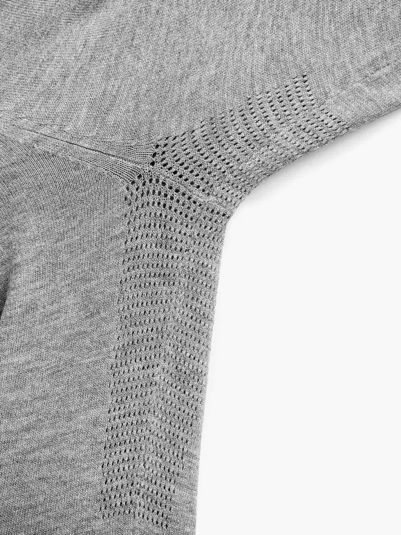 Men'S Ministry of Supply Grey Heather Men'S Atlas Air Turtleneck