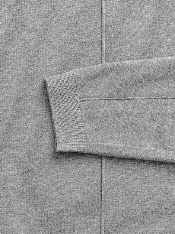 Men'S Ministry of Supply Grey Heather Men'S Atlas Air V-Neck Sweater