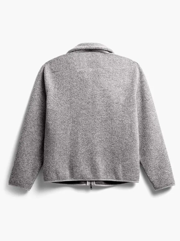 Men'S Ministry of Supply Grey Heather Men'S Composite Merino Ecofleece Jacket