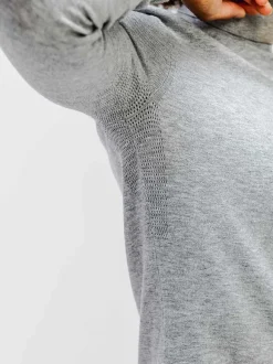 Women'S Ministry of Supply Grey Heather Women'S Atlas Air Turtleneck