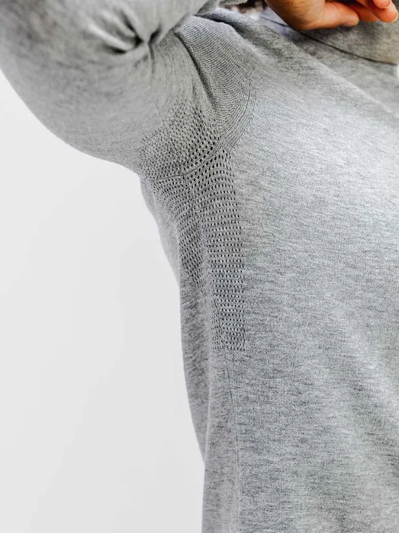 Women'S Ministry of Supply Grey Heather Women'S Atlas Air Turtleneck