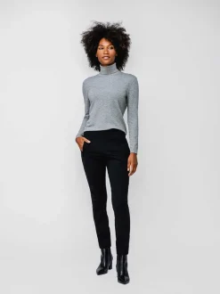 Women'S Ministry of Supply Grey Heather Women'S Atlas Air Turtleneck