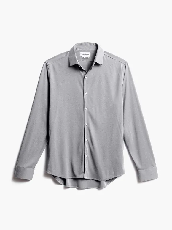 Men'S Ministry of Supply Grey Oxford (Brushed) Men'S Apollo Dress Shirt (Previous Generation)