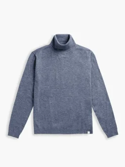 Men'S Ministry of Supply Indigo Heather Men'S Atlas Air Turtleneck