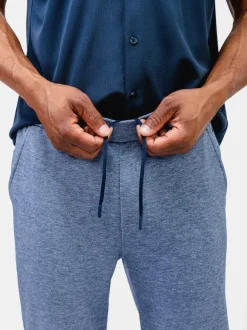 Men'S Ministry of Supply Indigo Heather Men'S Fusion Terry Jogger