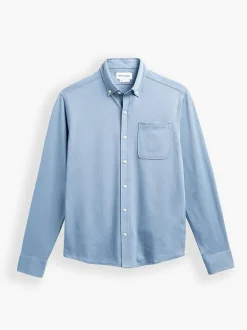 Men'S Ministry of Supply Lava Blue Men'S Hybrid Button-Down
