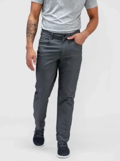 Men'S Ministry of Supply Medium Grey Heather Men'S Kinetic Twill 5-Pocket Pant