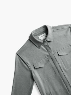 Women'S Ministry of Supply Medium Grey Heather Women'S Fusion Overshirt