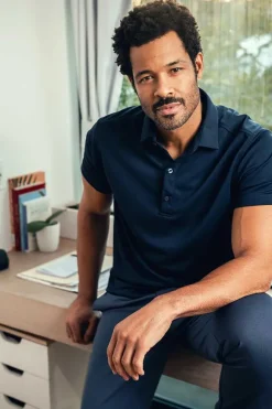 Men'S Ministry of Supply Navy Men'S Apollo Polo