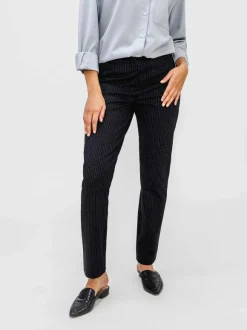 Women'S Ministry of Supply Navy Pinstripe Women'S Previous Generation Fusion Straight Leg Pant