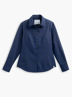 Women'S Ministry of Supply Navy Women'S Aerozero° Classic Shirt