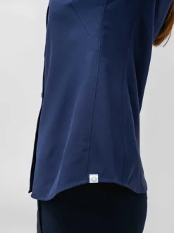 Women'S Ministry of Supply Navy Women'S Aerozero° Classic Shirt