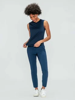 Women'S Ministry of Supply Navy Women'S Luxe Touch Tank