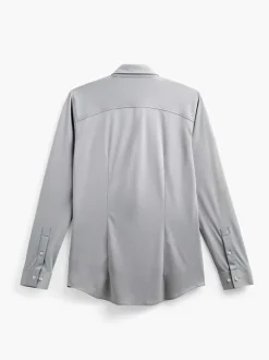 Men'S Ministry of Supply New Grey Oxford (Brushed) Men'S Apollo Dress Shirt