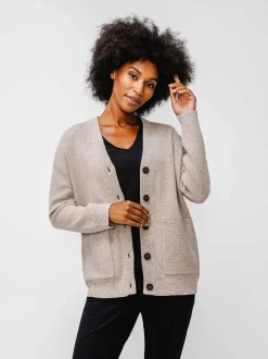 Women'S Ministry of Supply Oatmeal Heather Women'S Atlas Cardigan