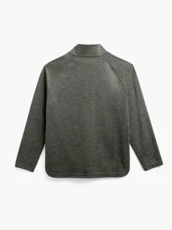 Men'S Ministry of Supply Olive Heather Men'S Fusion Double-Knit 1/4 Zip