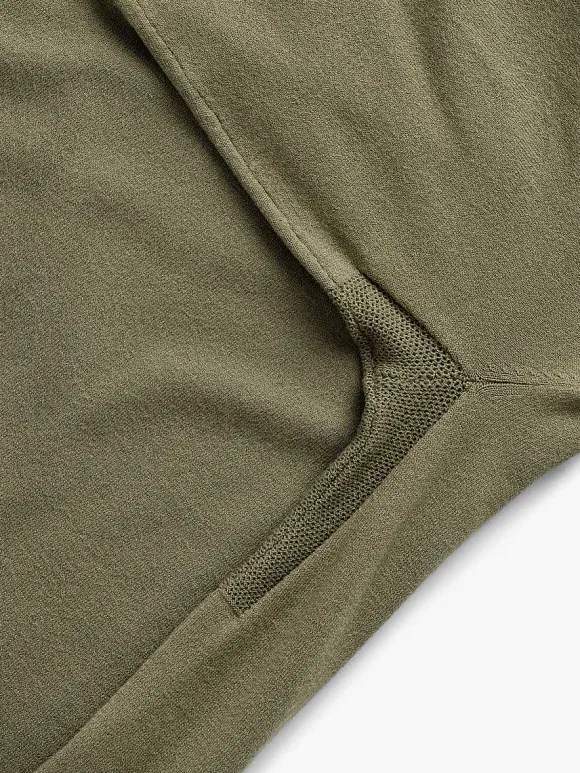 Men'S Ministry of Supply Olive Men'S Atlas Air Polo Sweater